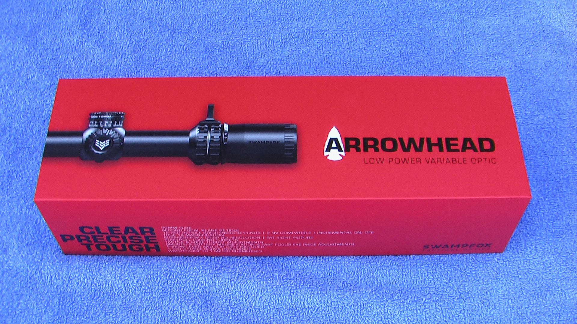 FS NIB Swampfox Optics Arrowhead 110x24 LPVO scope PICS